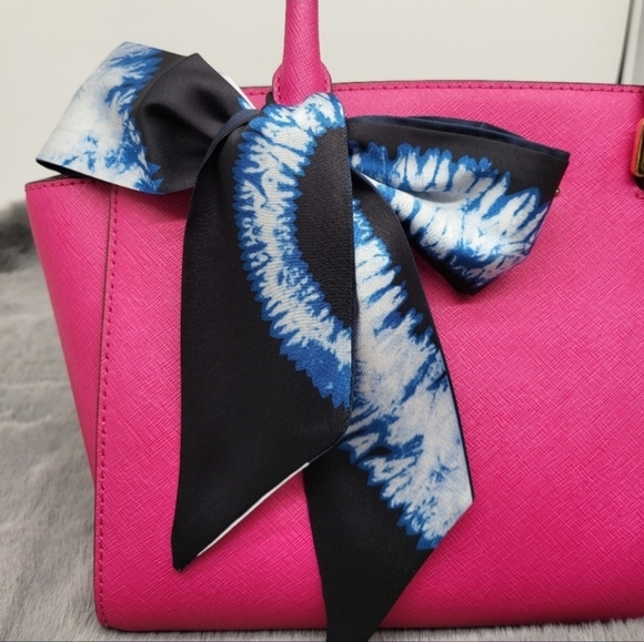 New Kaleidoscope Silk Skinny Scarf Twilly - Picture 1 of 6